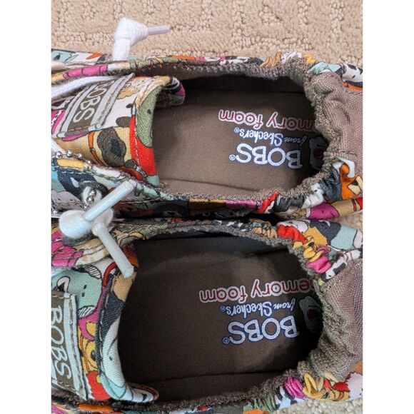NWT Skechers Bob's For Dogs Shoes Women Size 10 Allover Dog Print Lace Up 31965 - Picture 6 of 8